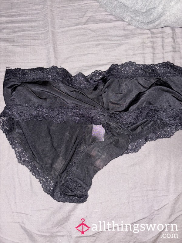 Stained Black Panties
