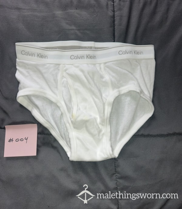 Stained Calvin Klein Tighty Whities, Size S