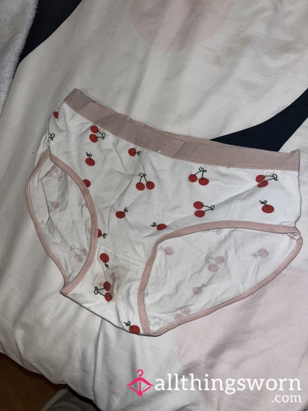 Stained Cute Cherry Panties 🍒
