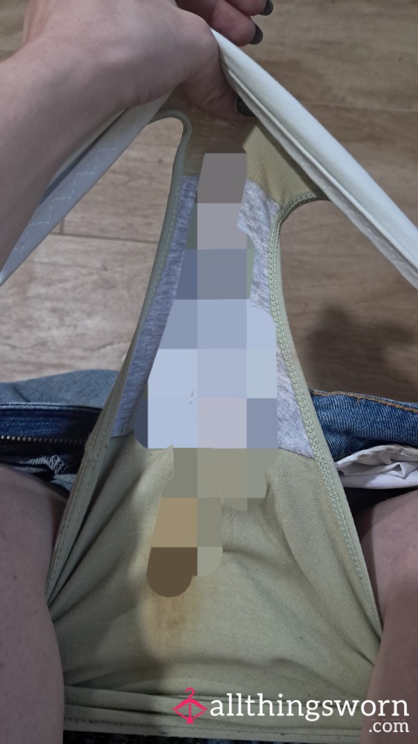 Stained Fullback Green Panty