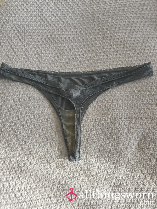 Stained Gym Thong!