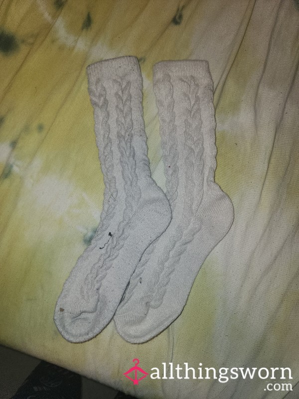 Stained Old White Socks