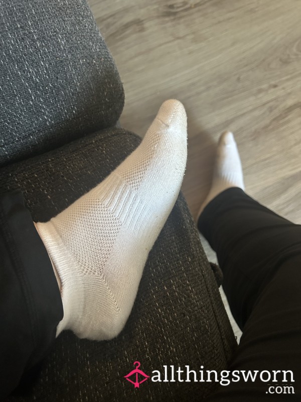 Stained Smelly White Socks