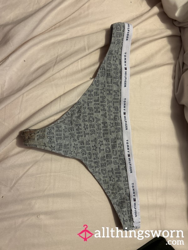 SOLD-Stained Tommy Hilfiger Thong