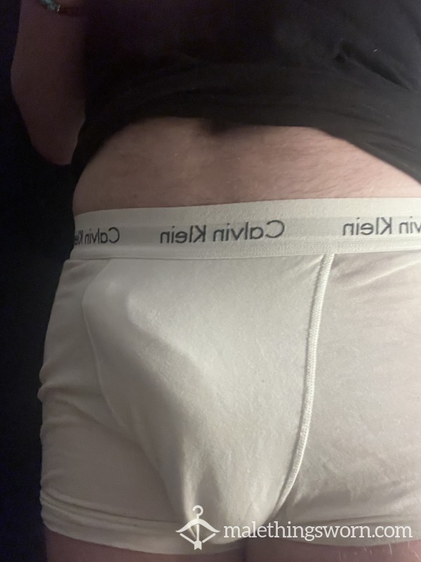 Stained White Calvin Klein Trunks