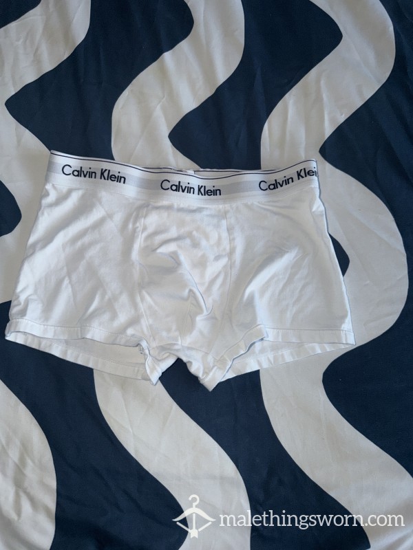 Stained White CK Boxers