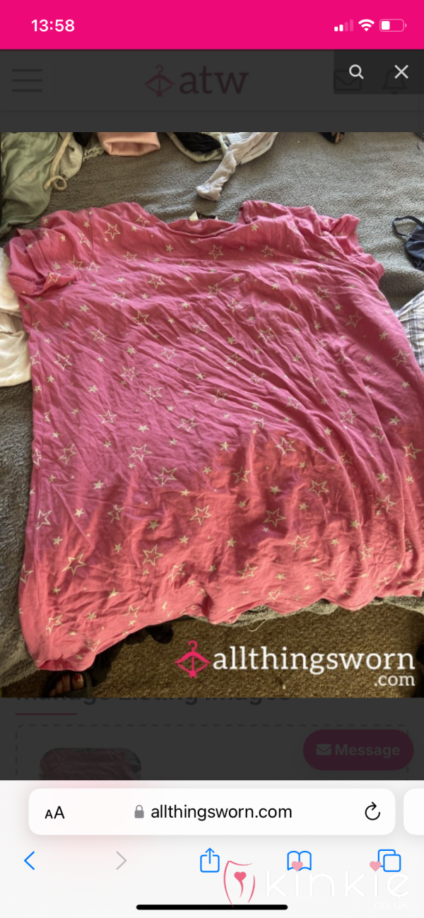 Star Pink Night Dress