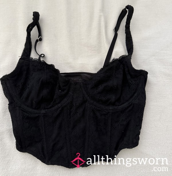 Sta**i’s Black Corset Top- Figure Hugging & Flirty 💋