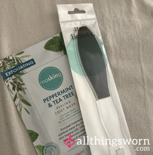 Sta**i’s Foot Mask & Dust – Soft Self-Care Bundle 💋