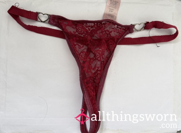 Sta**i’s Lacy Red Tease Thong ❤️- Soft, Sweet & Athletic Fit