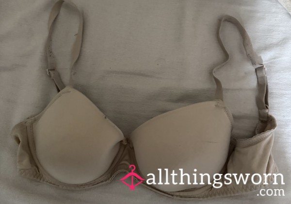 Sta**i’s Nude Everyday Bra (32D) – 3 Years Well Loved 💋