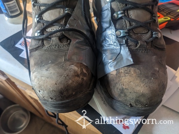 STEEL TOES WORN FOR 2 YEARS
