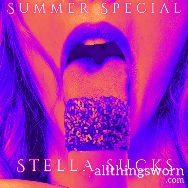 Stella Sucks! (Custom Ice Cream Eating Video | Mouth Tease Only | From £8)