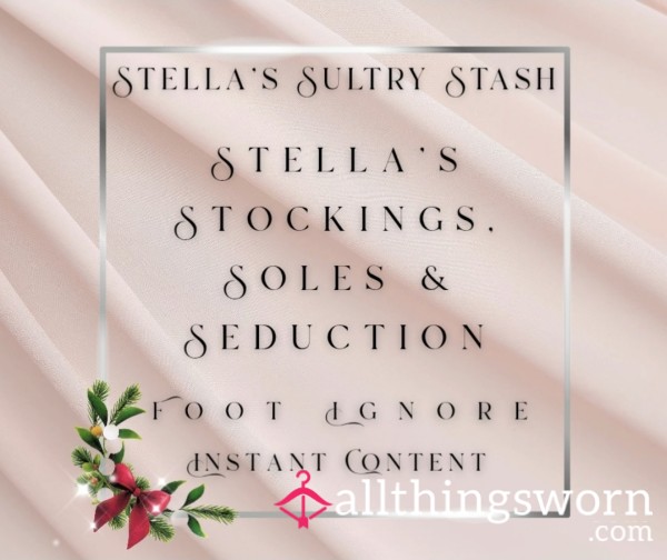 Stella's Stockings, Soles & Seduction (Foot Ignore: Heels, Stockings, Bare Feet, Under-desk. £5)