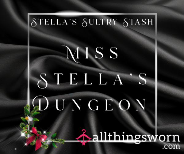 Miss Stella's Dungeon (10 Photos In Black PVC, Stockings, Heels - £10)