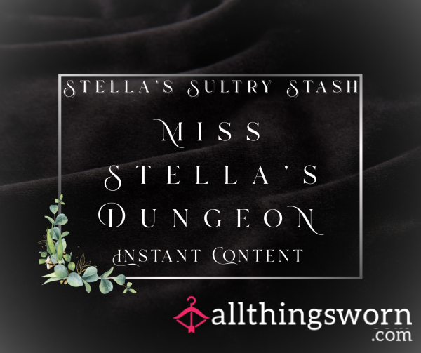 Miss Stella's Dungeon (10 Photos In Black PVC, Stockings, Heels - £10)