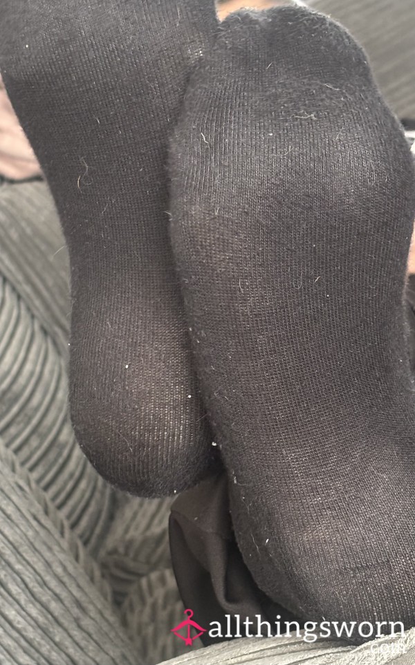 Stench Smelling Black Cotton Socks