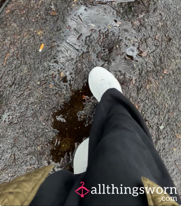 Stepping In Mud & Dirtying Up My White HOKAs