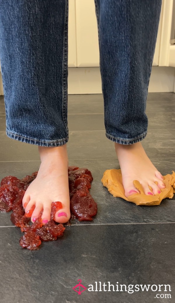Stepping On Peanut Bu*ter And Jam