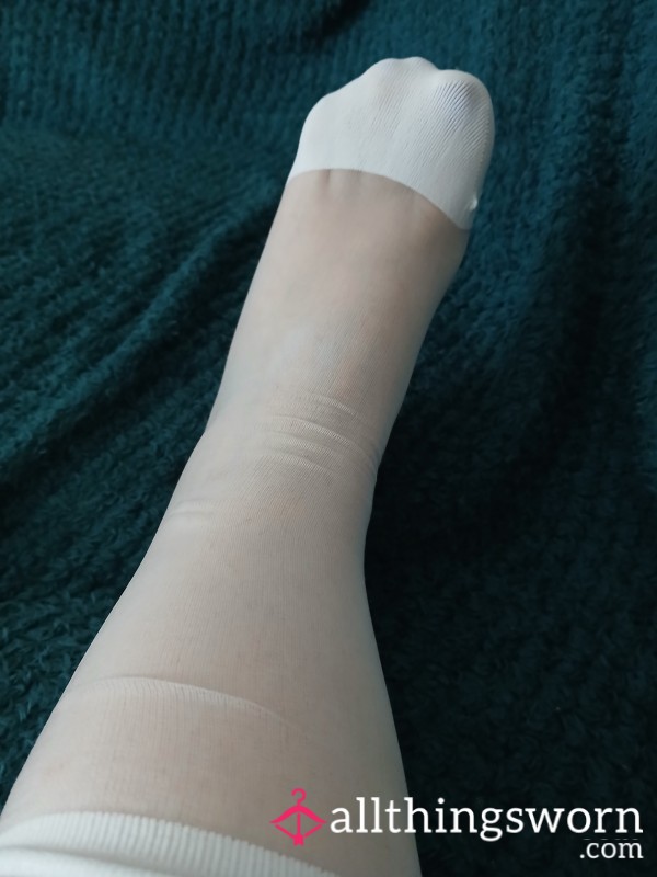 Steve Madden Nylon  White Socks