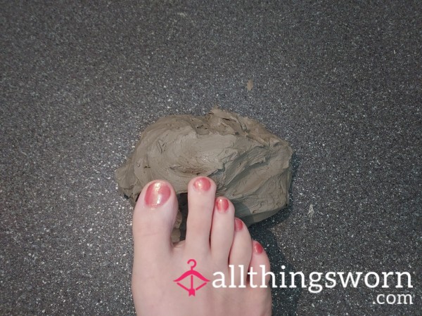 Sticky Clay Foot Smush Video