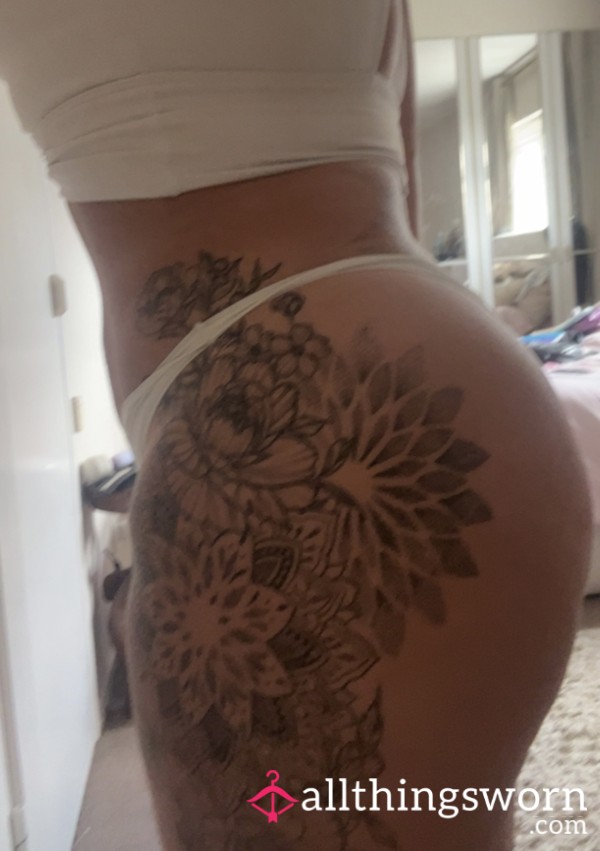 Sticky Thong After Sweaty Workout
