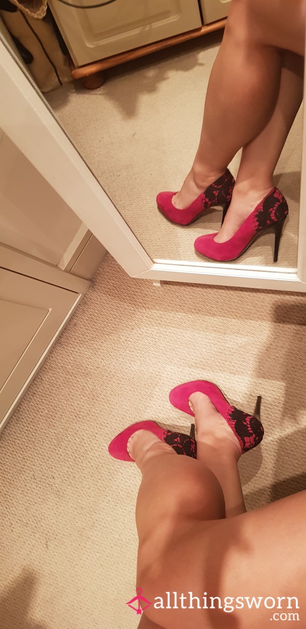 Stiletto Pink High Heels Size 6