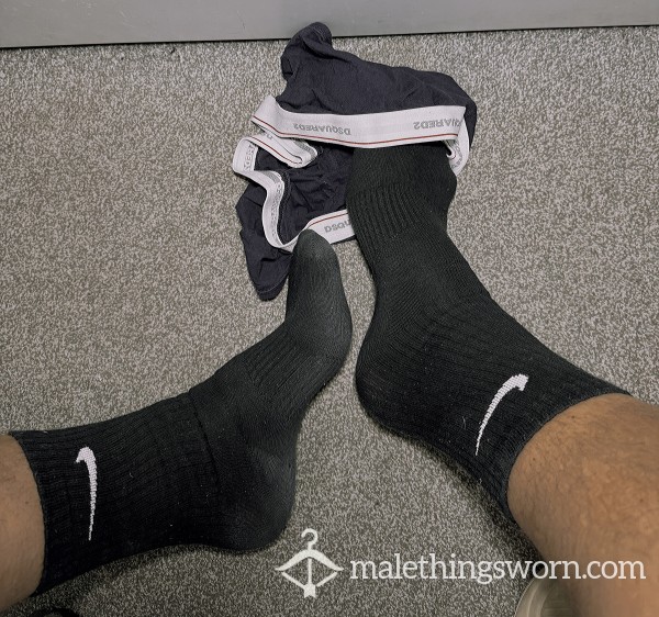 Still Hot And Steamy NIKE Socks Right After My Evening Run