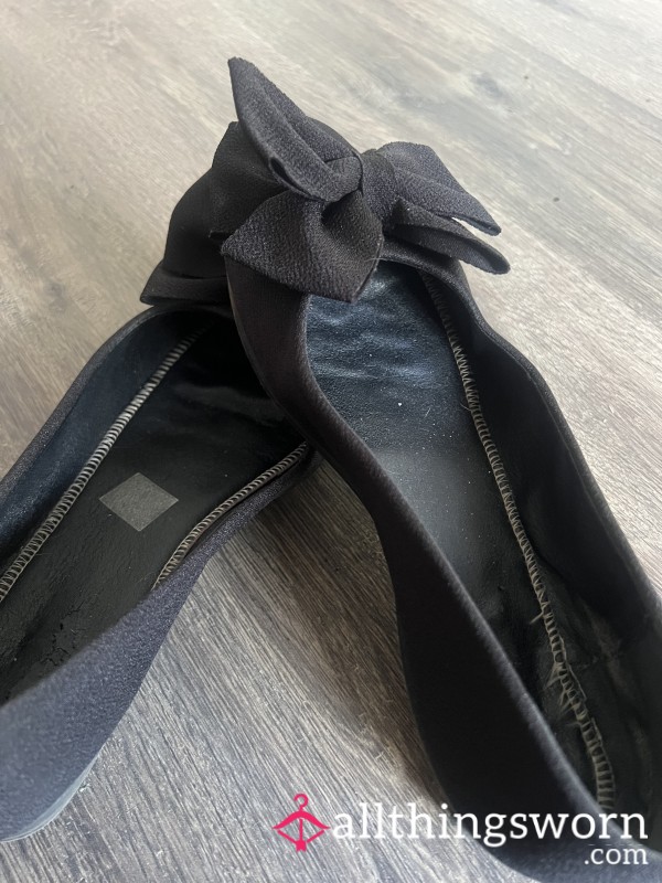 Stinking 🖤 Destroyed 🖤 Teacher Flats 🖤 Work Shoes