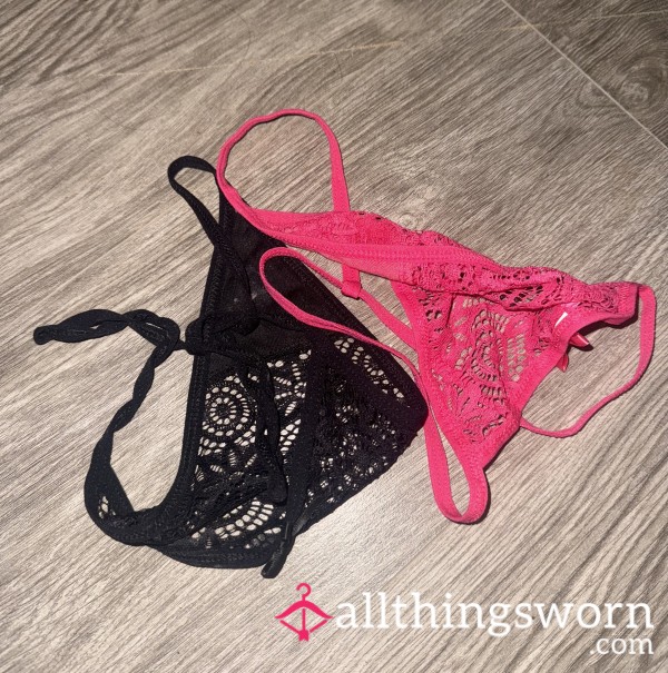 Stinking Dirty Well-worn S**y G-strings- Tight On My A**hole 😈🍑💦