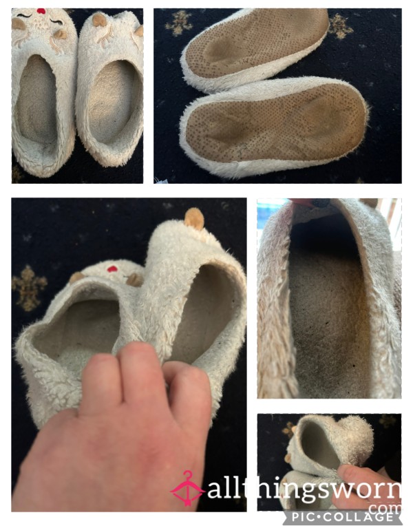 Stinky , Battered And Dirty Slippers Including UK Post