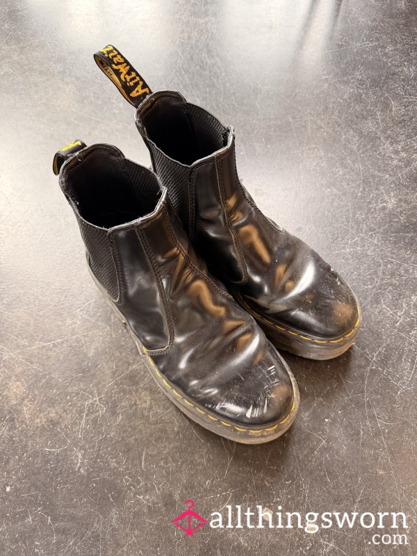 Stinky Beat Up Platform Doc Martens