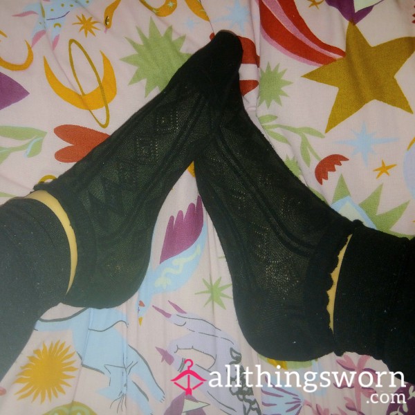 Stinky Black Ankle Socks 🧀