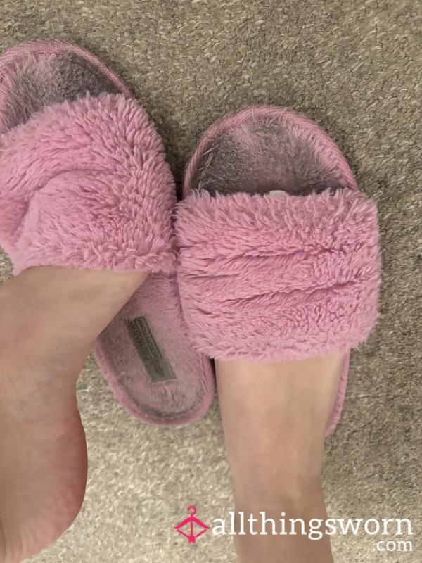 Stinky Destroyed Slippers Worn By A Virgin😈💕