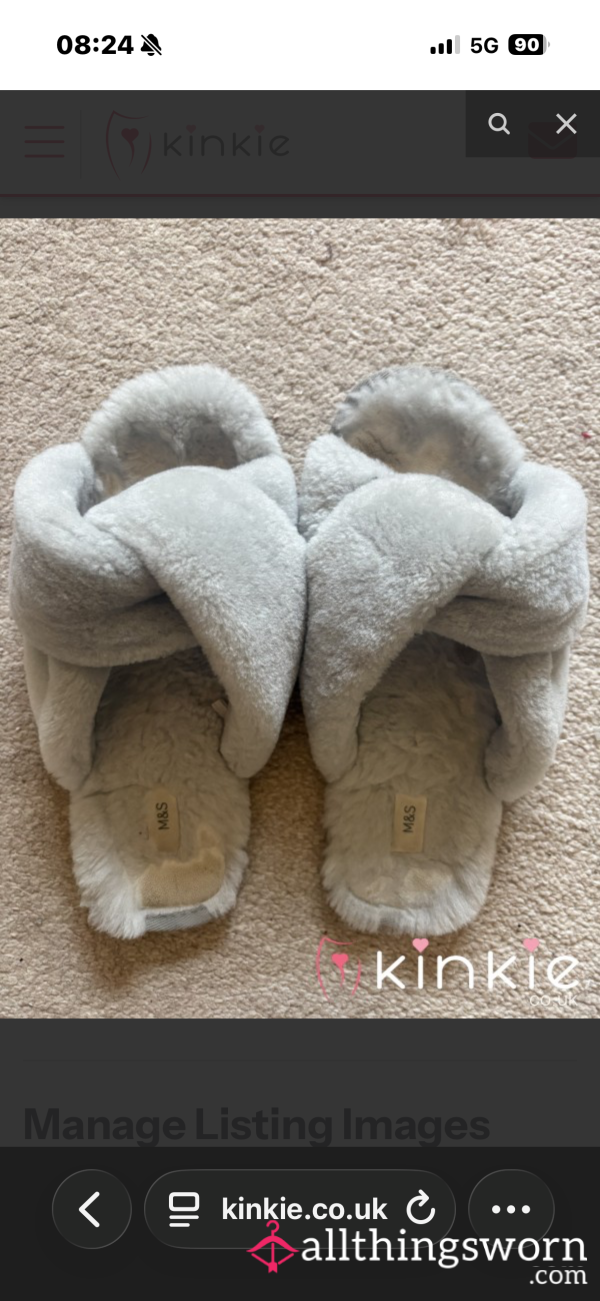 Stinky Dirty Worn Slippers