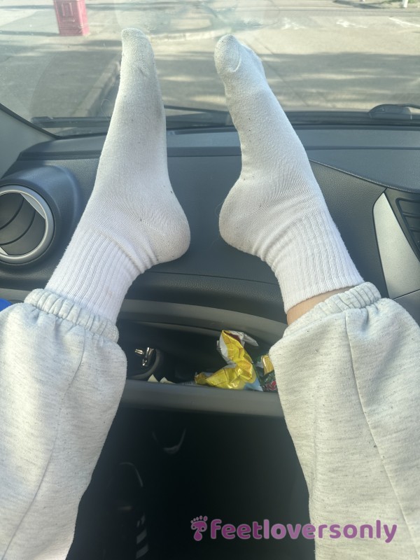 🔥Stinky Duo-Worn White Socks - 48 Hours Of Sweaty Wear 🔥