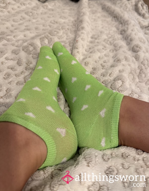 Stinky Green Heart Socks💚