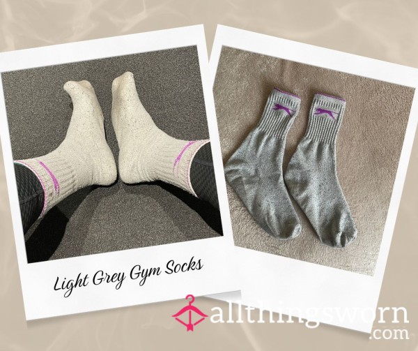 Stinky Light Grey Gym Socks
