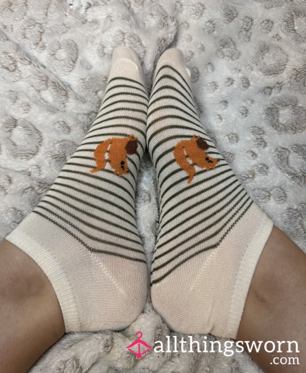 Stinky Striped Squirrel Socks🐿️