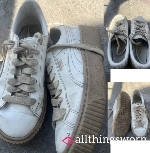Stinky Vintage-Vibe Puma Platform Sneakers – Loved & Ready For Adventure