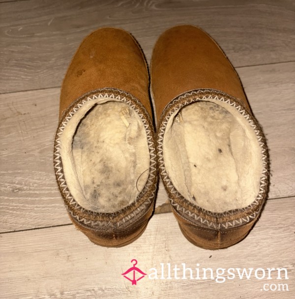 Stinky Well Worn Slippers