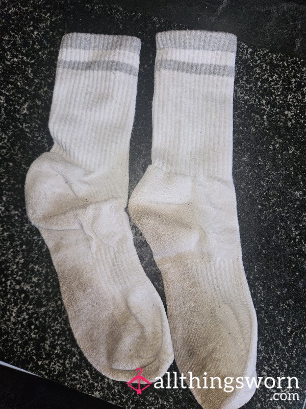 Stinky White Gym Socks