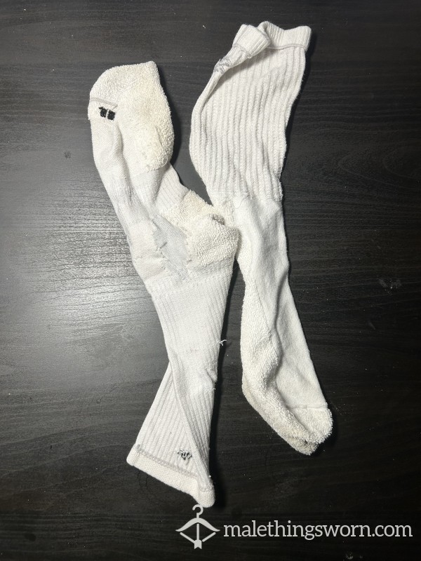Stinky White Long Socks