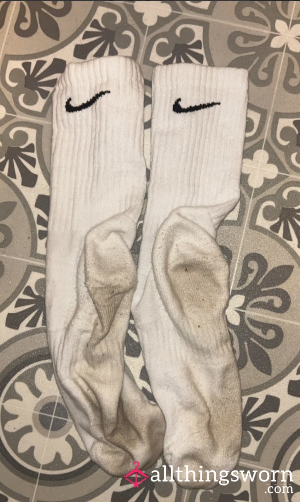 Stinky White Nike Socks