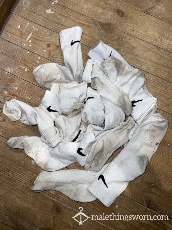 Stinky White Nikes….