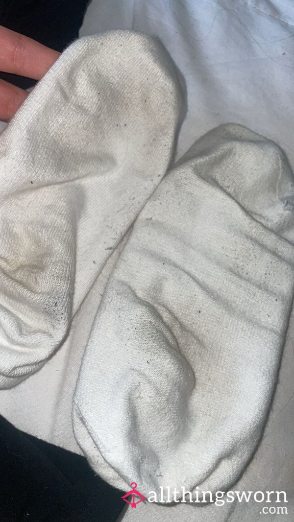 Stinky White Size 5 Ankle Socks