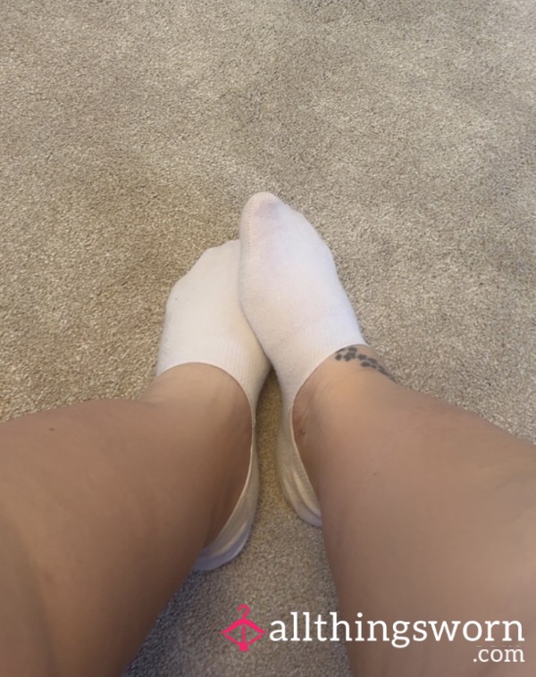 Stinky White Trainer Socks, 24 Hour Wear