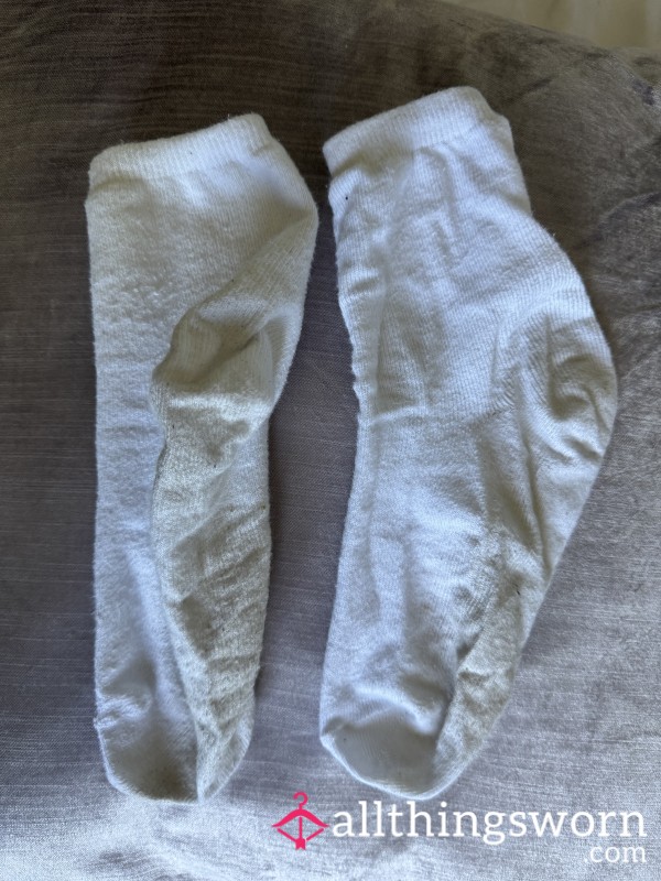 Stinky Work White Socks