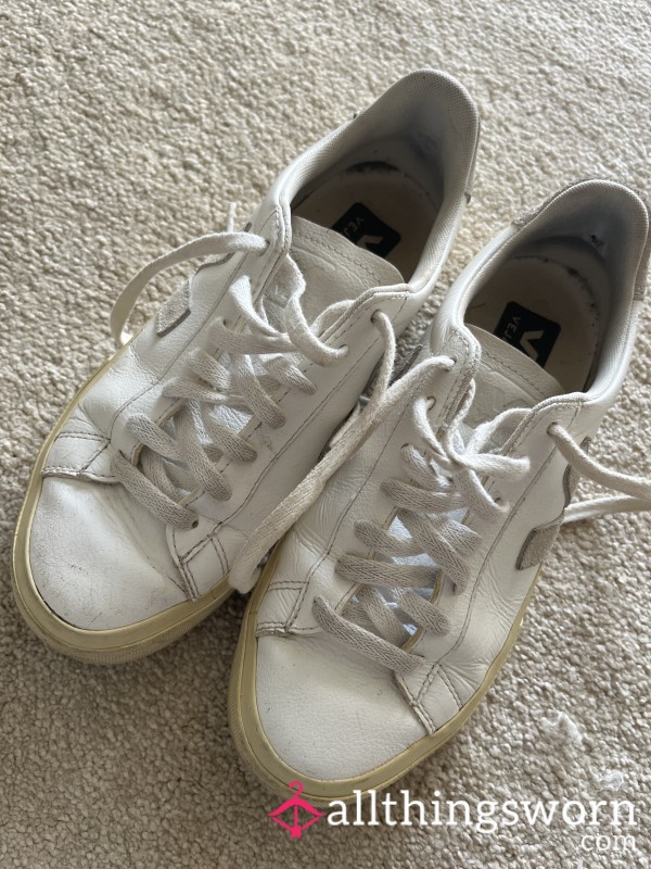 Stinky Worn Leather Trainers