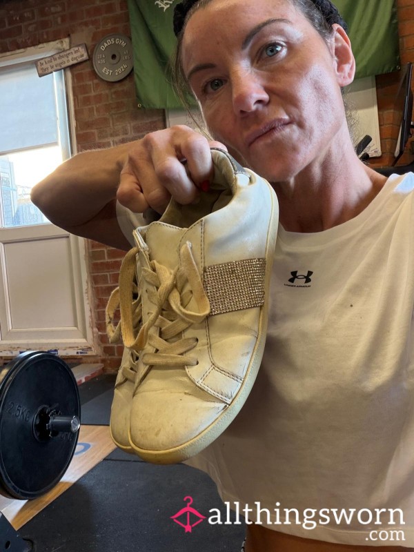 👟 Stinky Worn Trainers – Super Scented & Ready For You! 🔥
